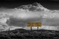 F.M. Light & Sons Sign, Steamboat Springs – Black and White Landscape Print